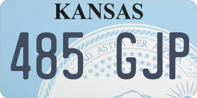 KS license plate 485GJP