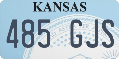 KS license plate 485GJS