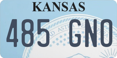 KS license plate 485GNO