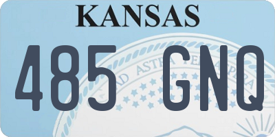 KS license plate 485GNQ