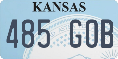 KS license plate 485GOB