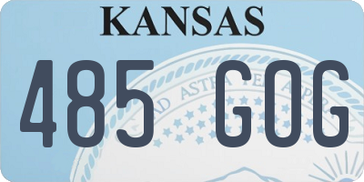 KS license plate 485GOG