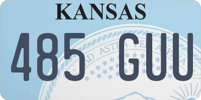 KS license plate 485GUU