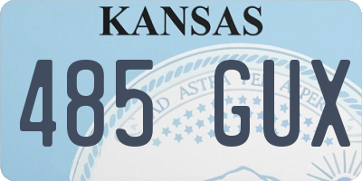 KS license plate 485GUX