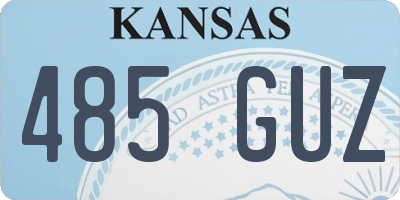 KS license plate 485GUZ