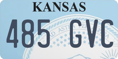 KS license plate 485GVC