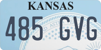 KS license plate 485GVG