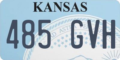 KS license plate 485GVH