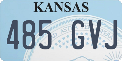 KS license plate 485GVJ