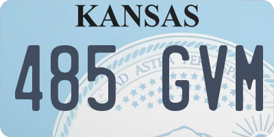 KS license plate 485GVM