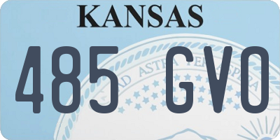 KS license plate 485GVO