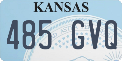 KS license plate 485GVQ
