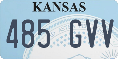 KS license plate 485GVV