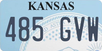 KS license plate 485GVW