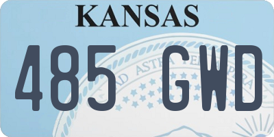 KS license plate 485GWD