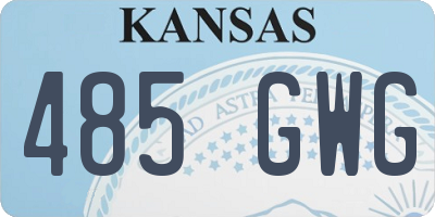 KS license plate 485GWG