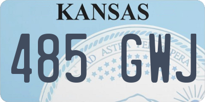 KS license plate 485GWJ