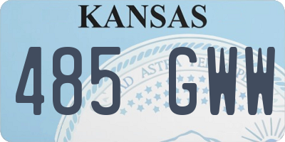 KS license plate 485GWW