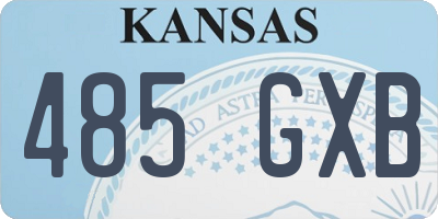 KS license plate 485GXB