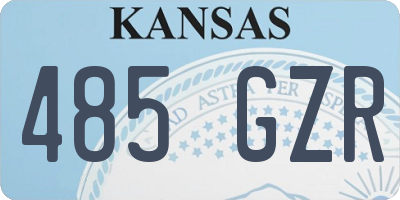 KS license plate 485GZR