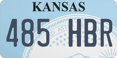 KS license plate 485HBR