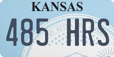 KS license plate 485HRS