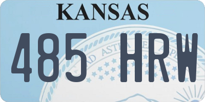KS license plate 485HRW