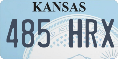 KS license plate 485HRX