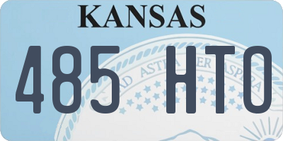 KS license plate 485HTO