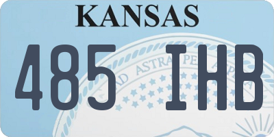 KS license plate 485IHB
