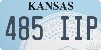 KS license plate 485IIP