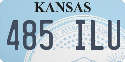 KS license plate 485ILU