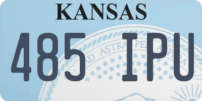 KS license plate 485IPU