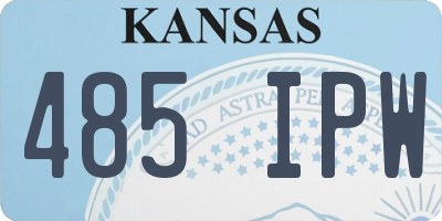 KS license plate 485IPW