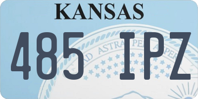 KS license plate 485IPZ