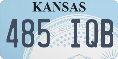 KS license plate 485IQB