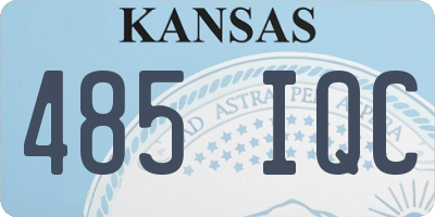 KS license plate 485IQC