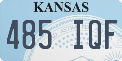 KS license plate 485IQF