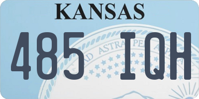 KS license plate 485IQH