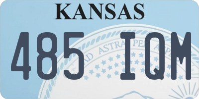 KS license plate 485IQM