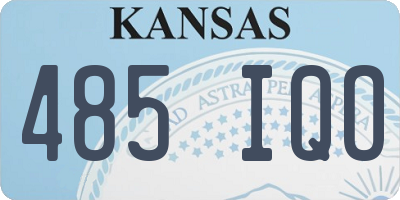 KS license plate 485IQO