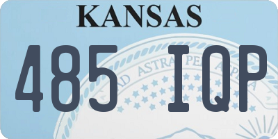 KS license plate 485IQP
