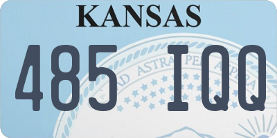 KS license plate 485IQQ
