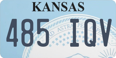 KS license plate 485IQV