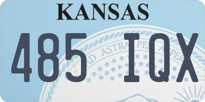 KS license plate 485IQX