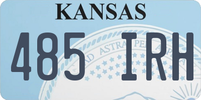 KS license plate 485IRH
