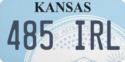 KS license plate 485IRL