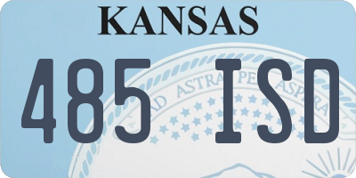 KS license plate 485ISD