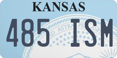 KS license plate 485ISM