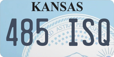 KS license plate 485ISQ